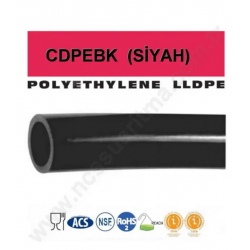 CDC 1 Metre 1/4 inç PE Siyah Hortum  