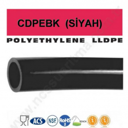 CDC 1 Metre 1/4 inç PE Siyah Hortum  