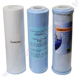 Reverse Osmosis  Su arıtma cihazları için 10 inç 3 lü kalın kartuş filtre takımı