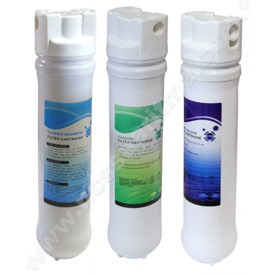 Fluxtek CKL2 Tipi Quick Change filtre kafalı 3lü filtre seti  