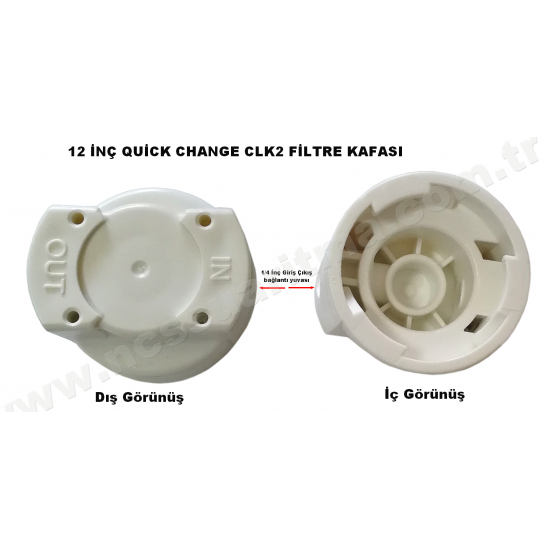 Fluxtek CKL2 Tipi Quick Change filtre kafalı 3lü filtre seti  