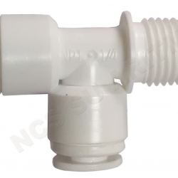 1/4 inç Quick Yandan dişli hortum dağıtıcı TEE