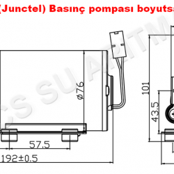 Junctel 200 GPD Basınç Regülasyonlu RO pompası Junctel 200 GPD Basınç Regülasyonlu RO pompası