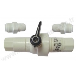 RO Su arıtma için 300 ml. Manuel yıkama Küresel vanalı Akış kısıtlayıcı RO Su arıtma için 300 ml. Manuel yıkama Küresel vanalı Akış kısıtlayıcı