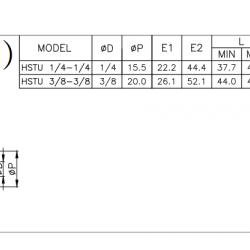 CDC HSTU 3/8 inç ayarlanabilir akış redüktörü CDC HSTU 3/8 inç ayarlanabilir akış redüktörü
