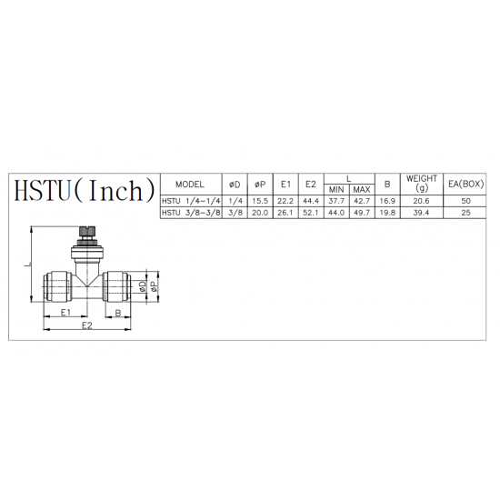 CDC HSTU 3/8 inç ayarlanabilir akış redüktörü