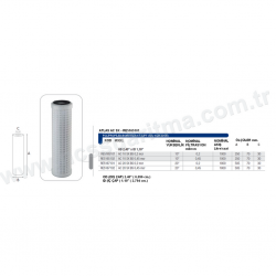 10 İnç Atlas 0,2 mikron pilili polipropilen borosilikat   filtre 10 İnç Atlas 0,2 mikron pilili polipropilen borosilikat   filtre