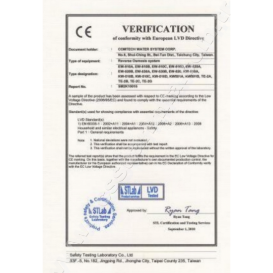 Comtech EW Serisi PP 1 mikron sediment filtre