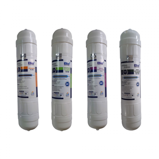 Bio+ 11 İnç çubuk bağlantılı 4lü su arıtma filtresi 