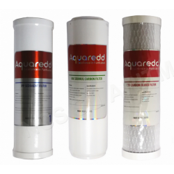 Aquaredd  3lü 10 inç Kartuş su arıtma filtre seti Aquaredd  3lü 10 inç Kartuş su arıtma filtre seti
