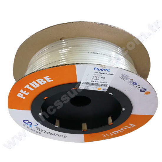 CDC 100 Metre uzunluğunda 6 mm. PE Natural Şeffaf Hortum