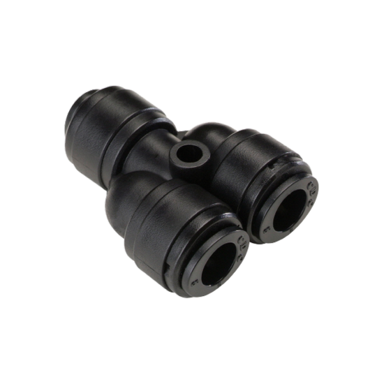 CDC 12 mm metrik hortum dağıtıcı Y konnektör