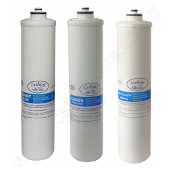 Charm 10 İnç İnline Tak çevir 3lü RO filtre seti