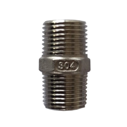 1 inç erkek dişli AISI 304 paslanmaz çelik nipel