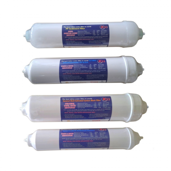 Clean Pure 12 İnç inline Quick giriş çıkışlı 4 lü kapsül filtre seti Clean Pure 12 İnç inline Quick giriş çıkışlı 4 lü kapsül filtre seti