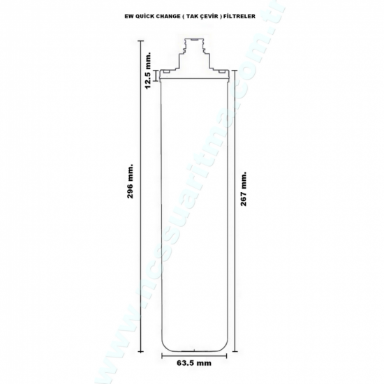 EW Serisi Quick Change GAC Karbon filtre