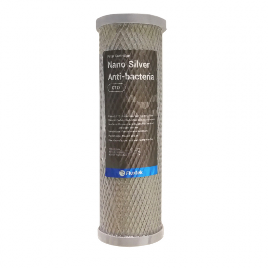 Fluxtek 10 İnç CTO Nano silver Anti-bacteria blok karbon filtre