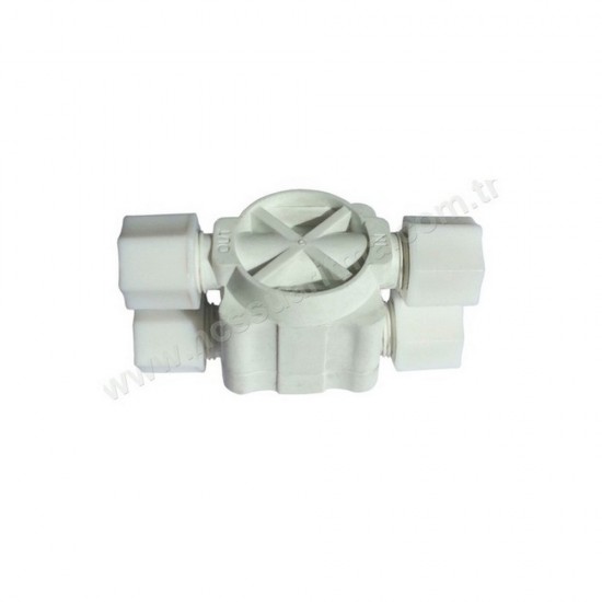 3/8 İnç RO Jaco tip 4 yollu Shut-off valf 3/8 İnç RO Jaco tip 4 yollu Shut-off valf