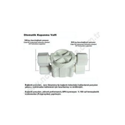 3/8 İnç RO Jaco tip 4 yollu Shut-off valf 3/8 İnç RO Jaco tip 4 yollu Shut-off valf