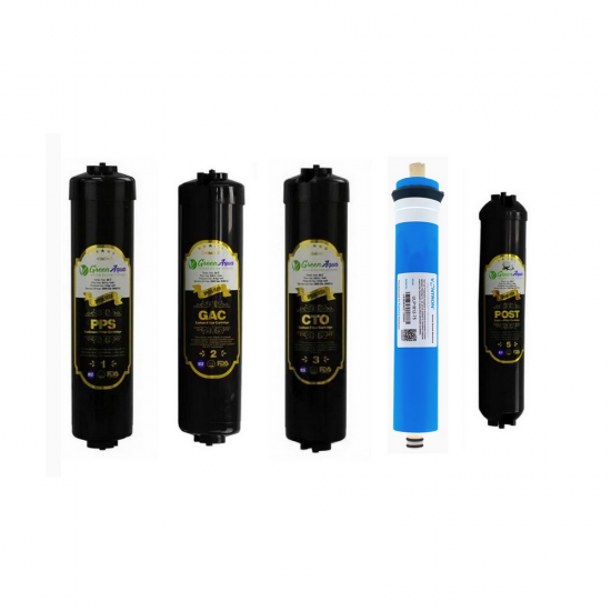 12 İnç inline çubuklu yerli üretim 5’li Black filtre seti