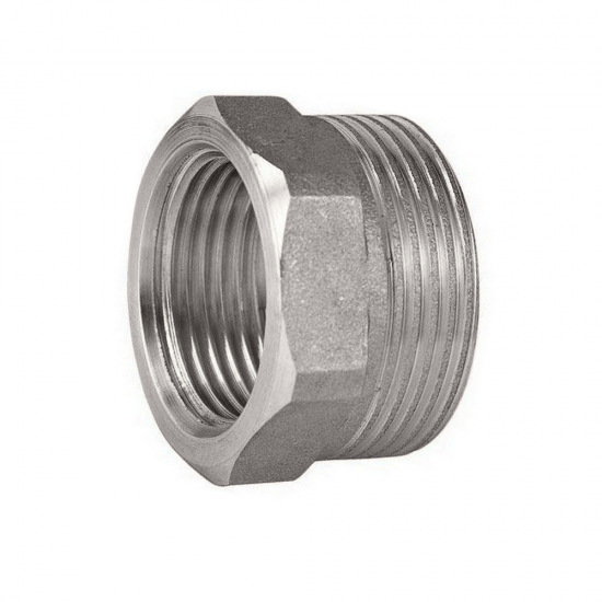 1/2 inç erkek 3/8 inç dişi dişli 304 paslanmaz redüksiyon