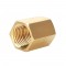 1/2 İnç dişi dişli pirinç sarı manşon