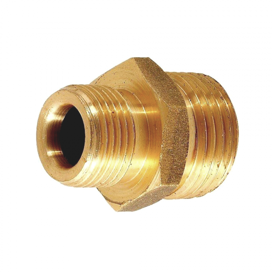 3/4 – 1/4 inç erkek dişli pirinç sarı orantılı nipel 3/4 – 1/4 inç erkek dişli pirinç sarı orantılı nipel