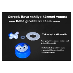 3,2 Galon Değiştirilebilir Diyaframlı Plastik RO Su arıtma tankı