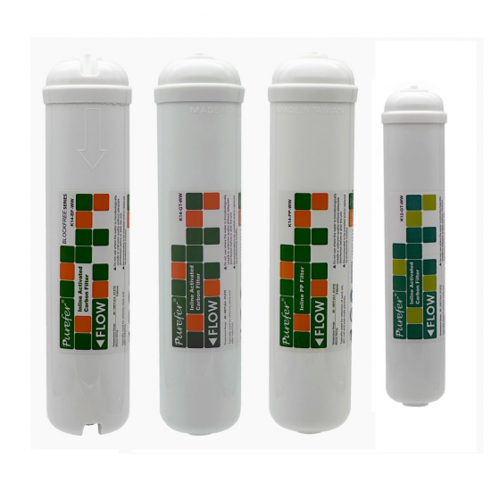 Purefer 11 İnç inline çubuklu 4 lü filtre takımı