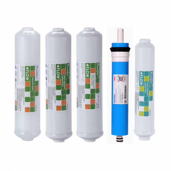 Purefer 11 İnç inline 5li RO filtre seti